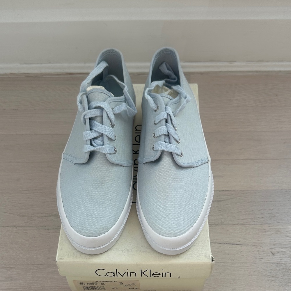 Calvin Klein Light Blue Canvas Sneakers